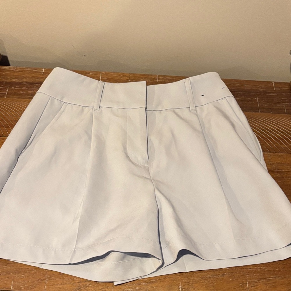Express Light blue Tailored High-Waist Shorts